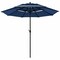 Aluminum Polyester Patio Umbrella 10ft with Auto-Tilt and Air Vent